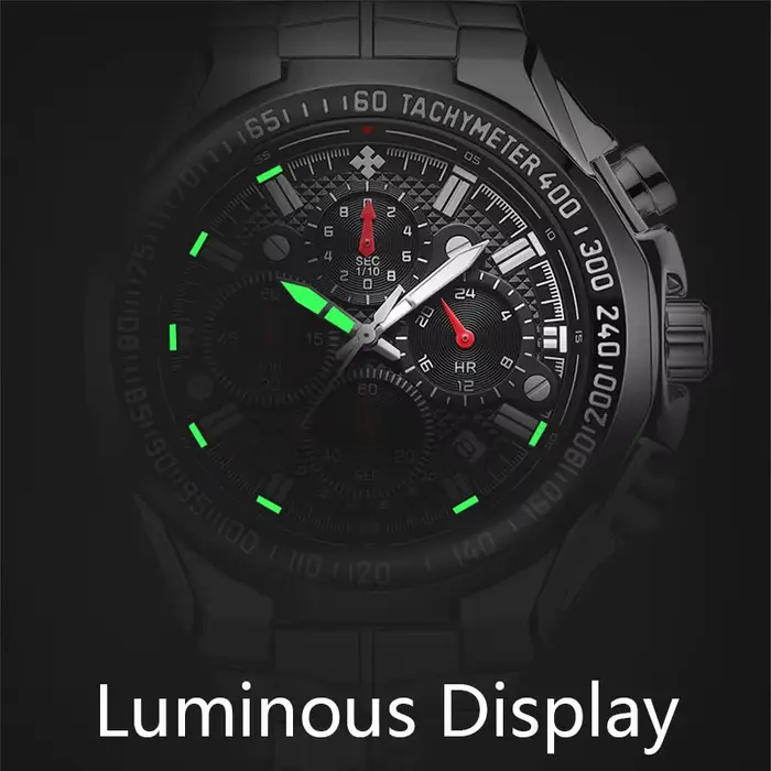 WWOOR Sport montres pour hommes haut de gamme de luxe