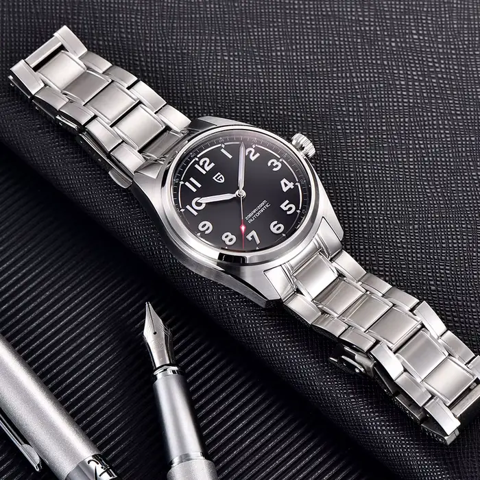 Montre automatique Pagani Design avec mouvement NH35 et verre saphir pour hommes affaires et détente occasions spéciales