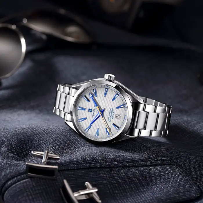 Corgeut NH35 montre hommes automatique mécanique poignet