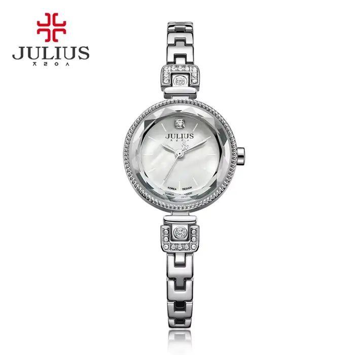 Montre à quartz Julius pour femme, Japon, Nacre, JOBracelet, Top Girl, Leon, Boîte cadeau d'annivers
