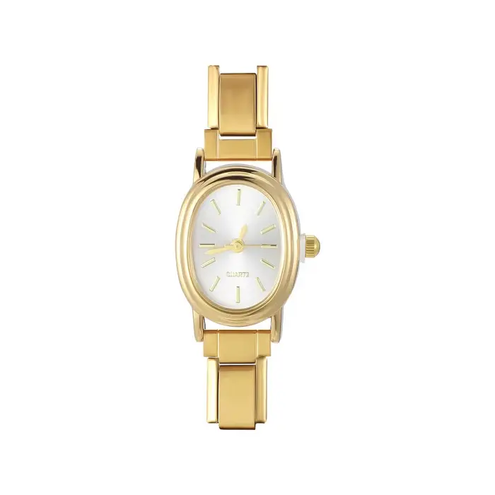 Mode hommes femmes en acier inoxydable rond Simple montre Bracelet