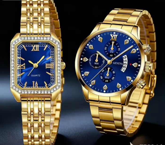 Nouvelle montre à quartz belle et à la mode pour couple