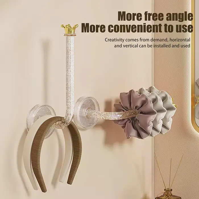 Support mural multifonctionnel pour élastiques à cheveux bijoux colliers bracelets porte-clés élégant pour femme et homme pour maison et organisation