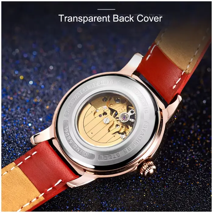 Carnival-Montre mécanique en diamant pour femme
