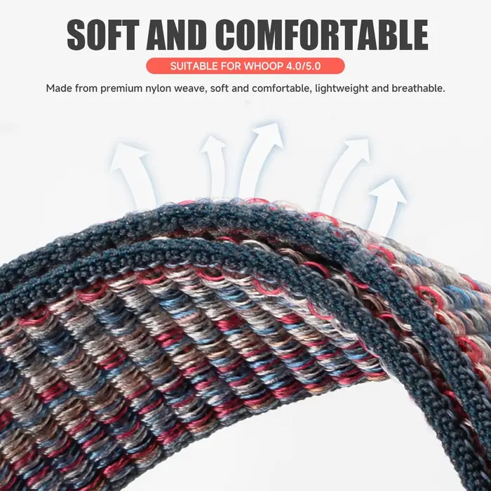 Bracelet en nylon élastique pour Whoop 4.0 5.0 réglable confortable et élégant pour hommes et femmes occasions sportives et quotidiennes