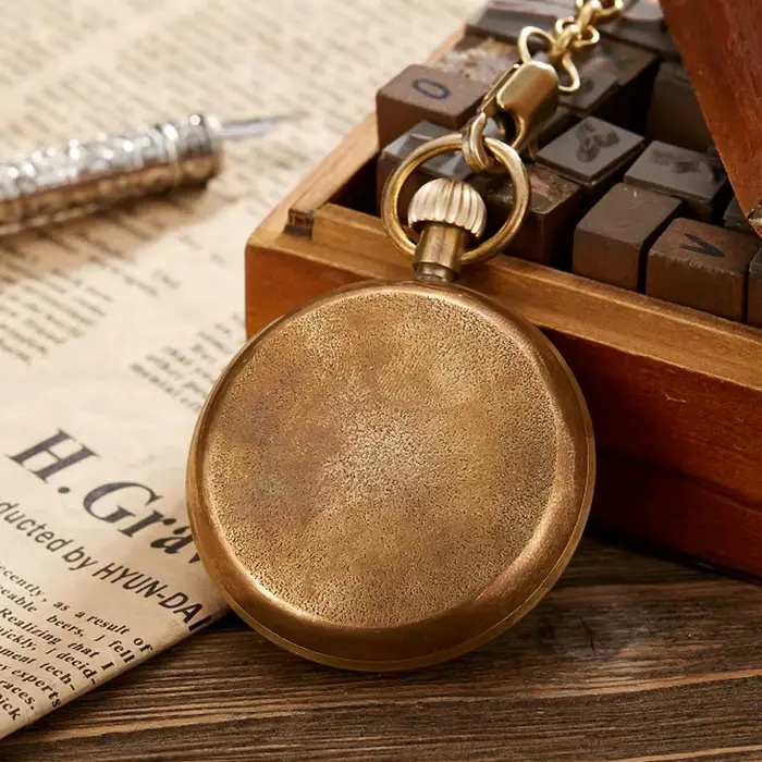Montre de Poche Mécanique à 5 Aiguilles pour Homme