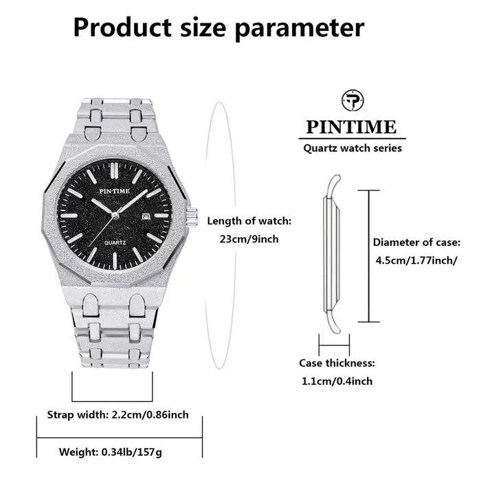 Montre à quartz pour homme