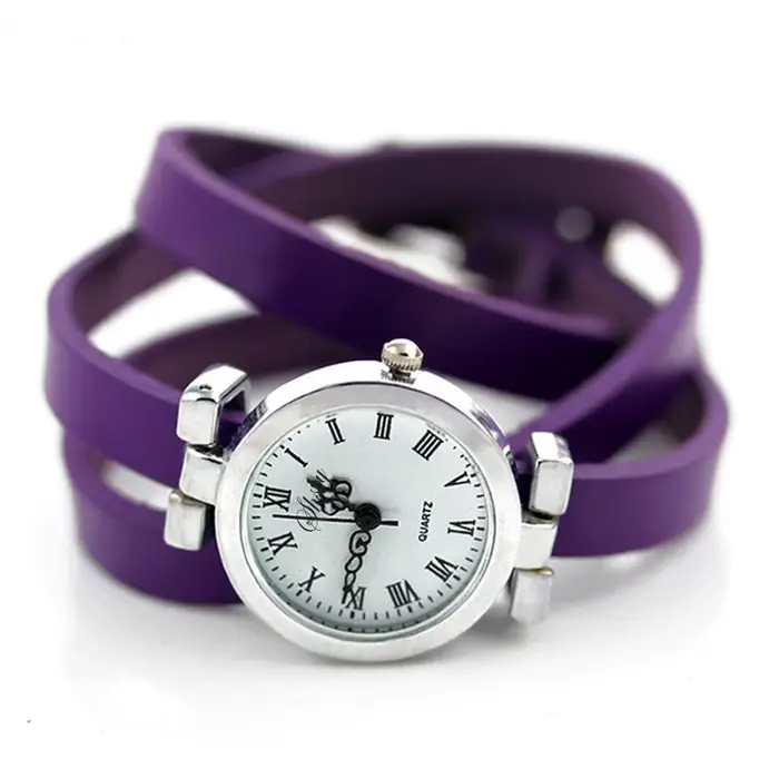 Shsby nouvelle mode vente chaude femmes longue en cuir femme montre ROMA Vintage