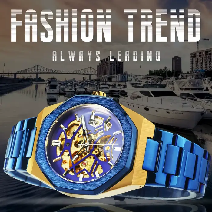 WINNER mode hommes montres haut de gamme montre mécanique de luxe