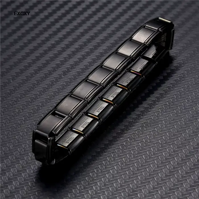Bracelets en acier inoxydable de 9 mm de large