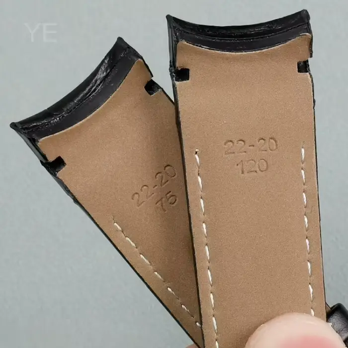 Bracelet de montre en cuir véritable pour Tissot Couturier T035