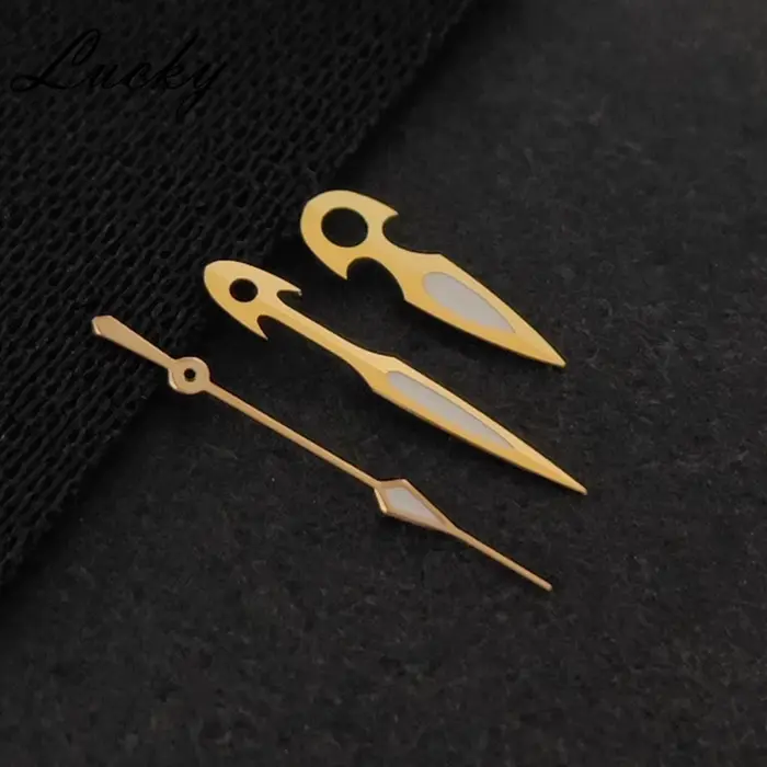 Aiguilles de montre NH35 Design poisson C3, lumineuses vertes, adaptées au mouvement NH34/NH35/NH36/