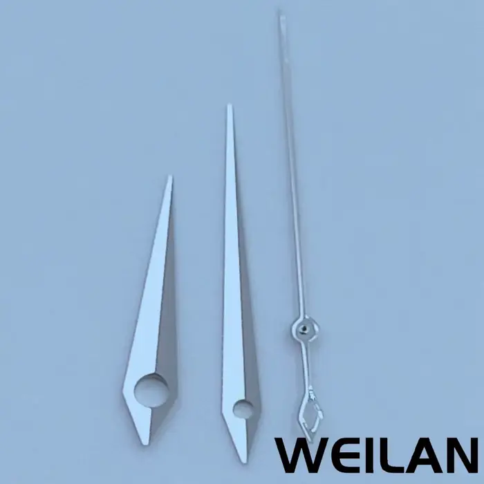 Aiguilles de montre avec pistolet, argent, or, Rose, adaptées au mouvement NH35 NH36 7S26 7S36 4R35 