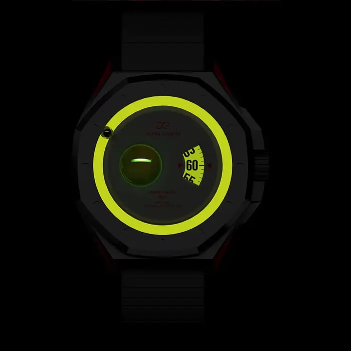 Daniel Gorman Gravity Series Jupiter Sport Montre pour homme Grande boîtier Quartz Bracelet en silicone étanche