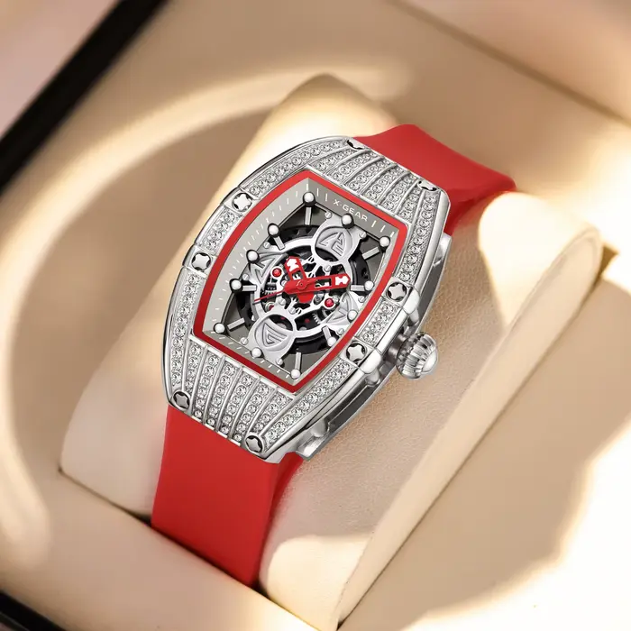 Montre pour femme élégante et luxueuse avec diamants