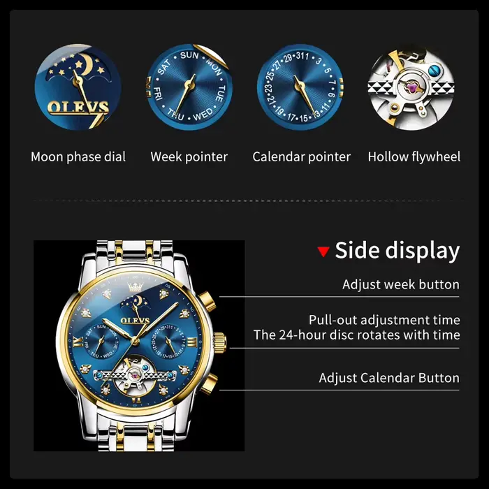 Montres Mécaniques Automatiques pour Homme