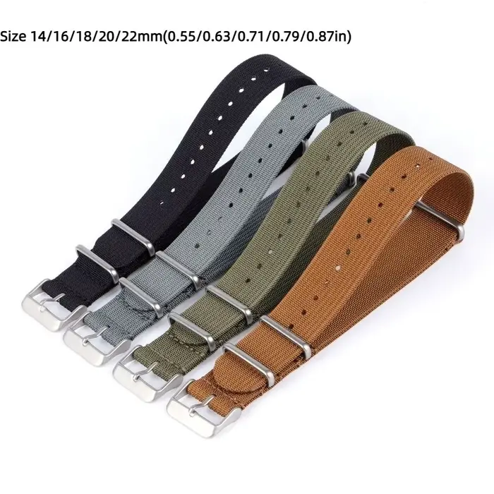 Bracelet de montre NATO vintage à dégagement rapide en nylon pour homme et femme, adaptable à différentes tailles et couleurs pour vos occasions spéciales