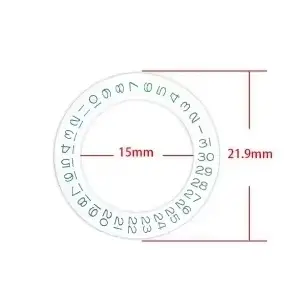 Mouvement SUMIJINGZHUN Mécanique Automatique avec Roue de Date en Chiffres Arabes Blancs pour Montres Occasions Spéciales