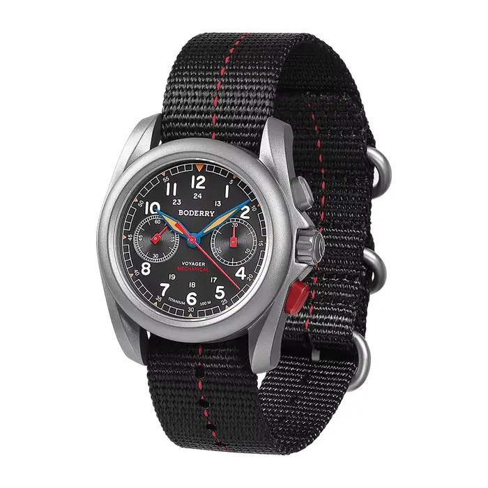 BODERRY – montre chronographe pour hommes