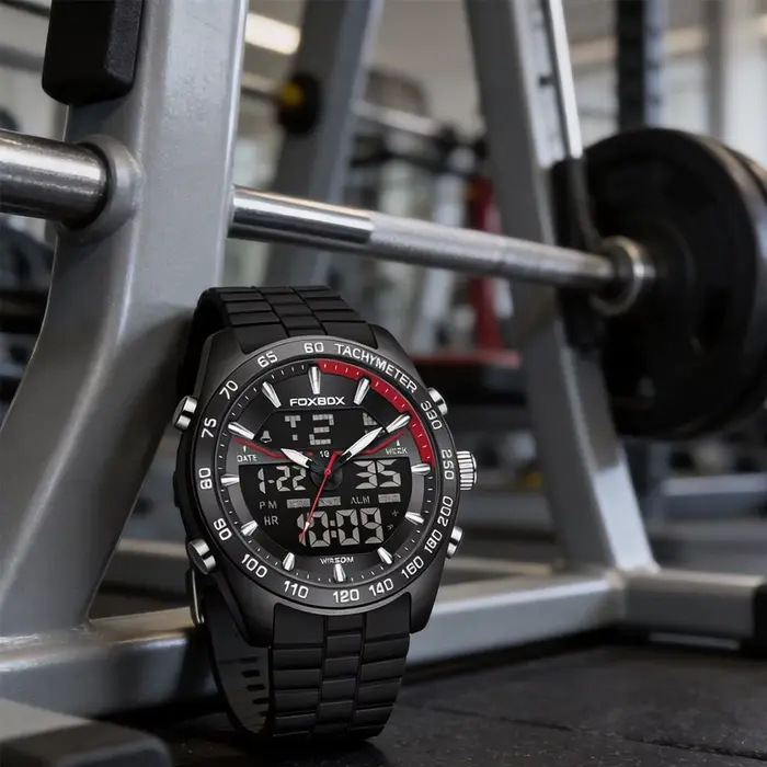 Montre numérique électronique de luxe FOXBOX pour hommes