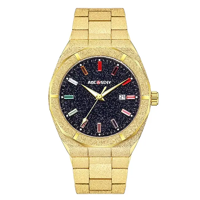 Montres de luxe pour hommes d'affaires, montre-bracelet à Quartz, Date automatique, horloge avec aig