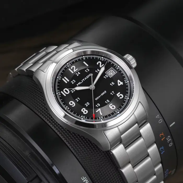 Militado ML08 montre à Quartz Ronda 515 mouvement dôme saphir montre-bracelet BGW9 lumineux 10Bar étanche 38mm montres Vintage