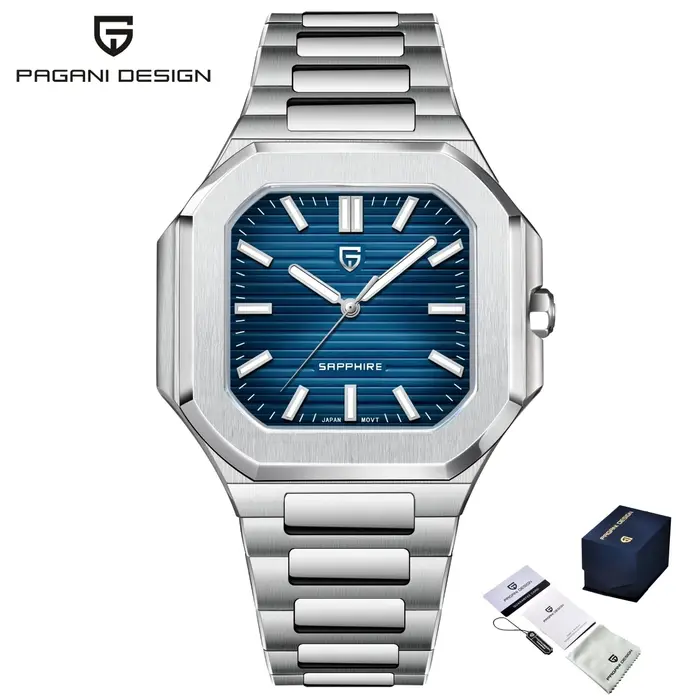 PAGANI DESIGN 2025 montre de luxe pour hommes chronographe mécanique mouvement à Quartz acier inoxydable étanche saphir cristal haut Br
