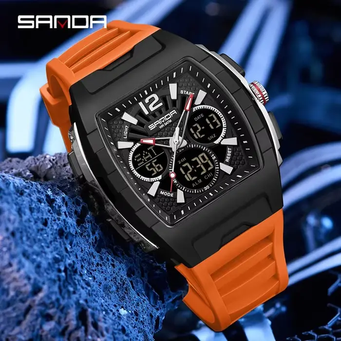Montre SANDA à double affichage pour homme
