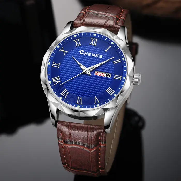 Montre à bracelet en cuir pour homme tendance : styles business