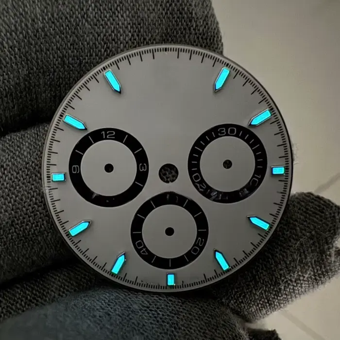 Cadran de montre Clean Factory pour pièces détachées remplacement cadran dtna126500 mouvement 4131 blanc noir occasions spéciales cadeau