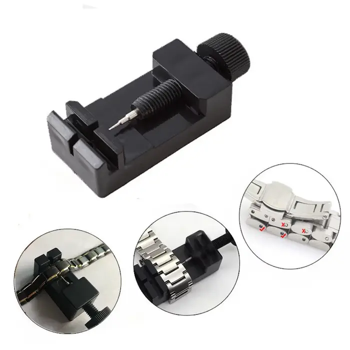 Outil professionnel de retrait de maillons de Bracelet de montre avec broche de rechange pour ajuster la réparation des