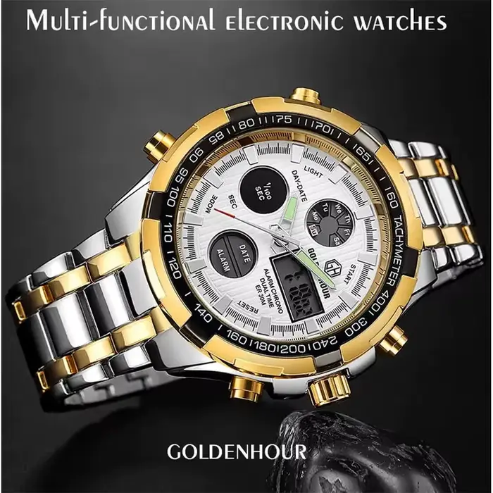 Montres-bracelets de sport pour hommes GOLDEN HOUR