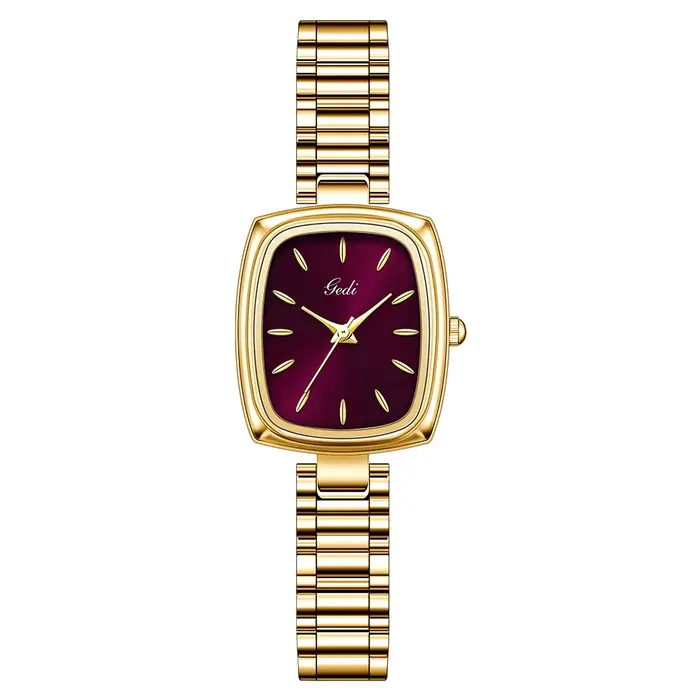 Montre en or étanche pour femme