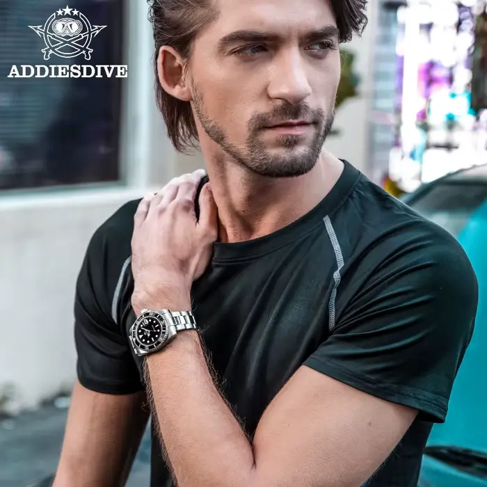 ADDIESDIVE montre en acier inoxydable