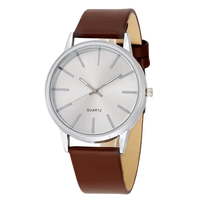 Montre-bracelet en cuir pour hommes