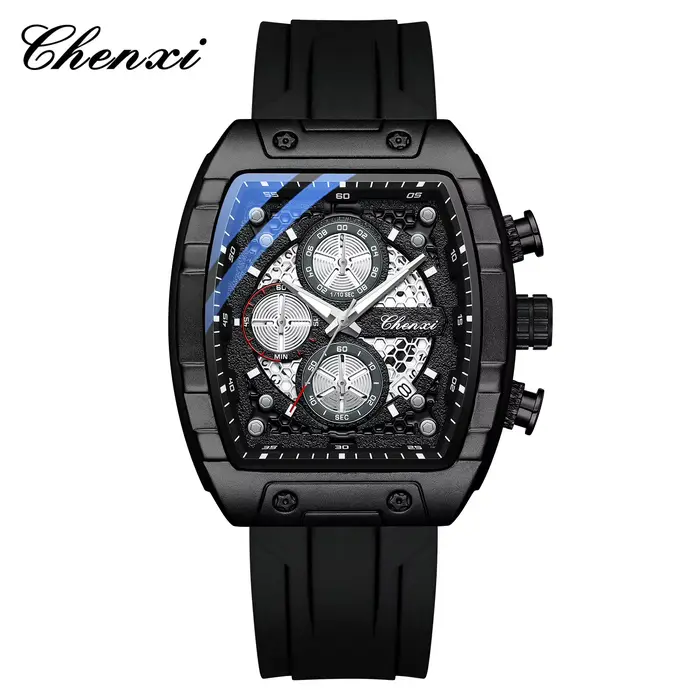 CHENXI 941 sport mode montres à Quartz pour homme multifonction chronographe lumineux étanche calend
