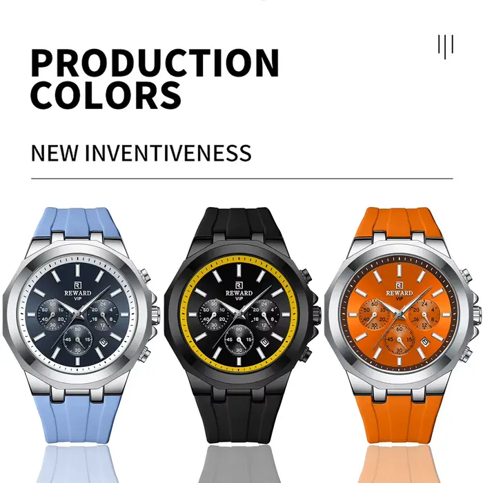 Récompense hommes montres haut de gamme marque étanche Sport montre-bracelet chronographe Quartz militaire véritable Relogio Masculino