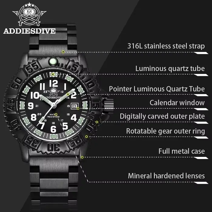 Montre de sport militaire pour homme