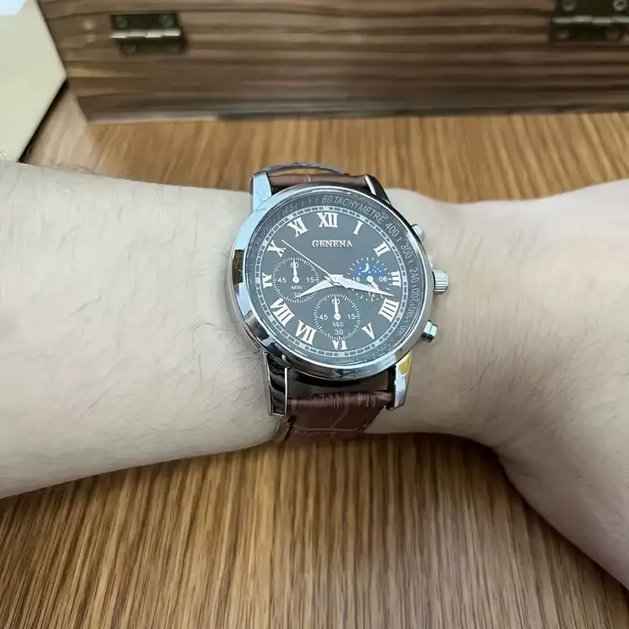SENOligHigh-Montre à quartz étanche pour homme