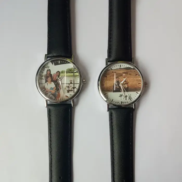 B-0000 montre personnalisée femmes hommes impression de votre image