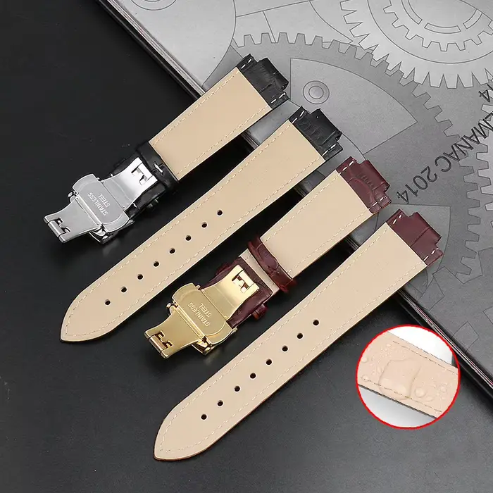 Bracelet de montre Trident en cuir véritable pour hommes et femmes occasions spéciales sport élégance robustesse