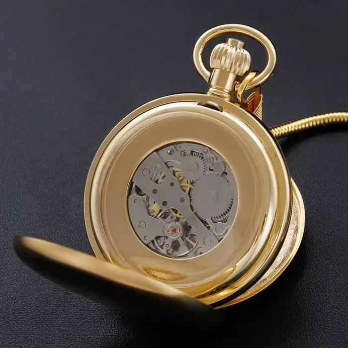 Montre de poche mécanique manuelle en cuivre antique steampunk pour homme et femme occasions spéciales cadeau vintage