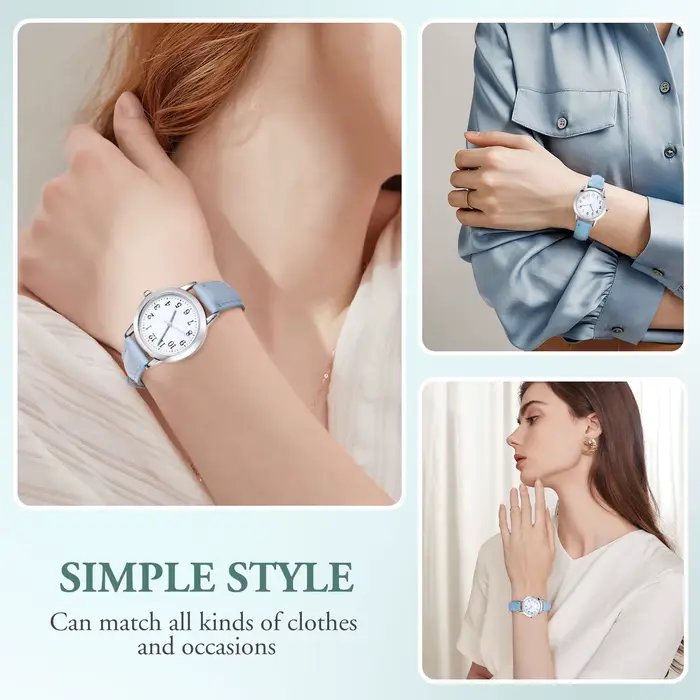 Montre à bracelet étanche pour femmes