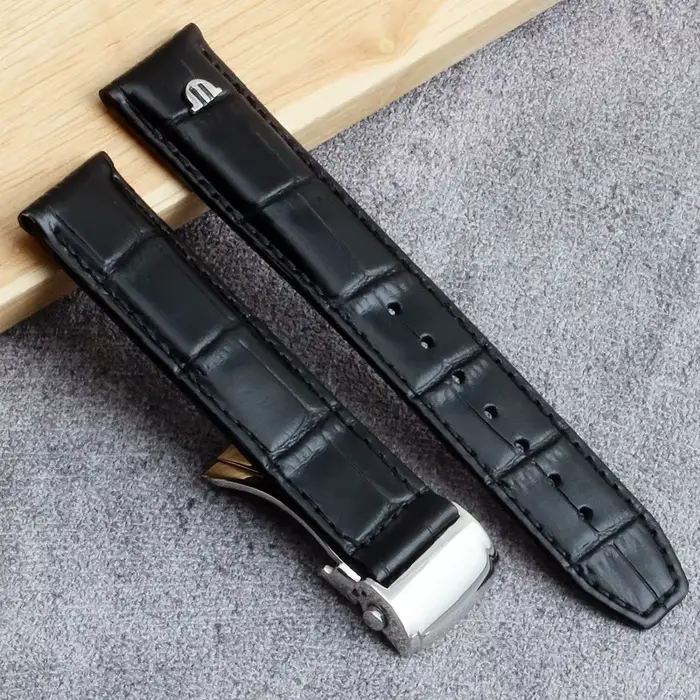 Pour Maurice Lacroix bracelet de montre en cuir véritable PT6158pt6098 noir marron 20mm 22mm