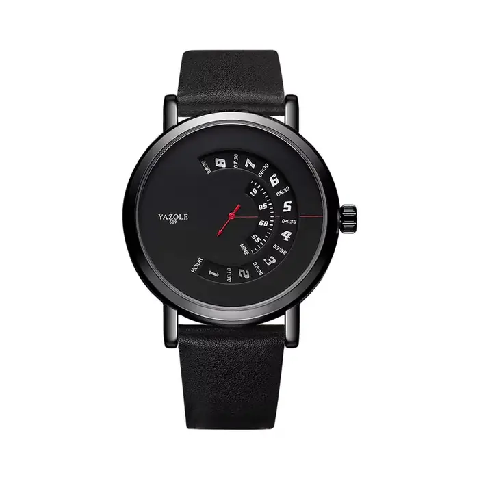 YAZOLE hommes montres offres spéciales mode bracelet en polyuréthane décontracté Unique montre à Qua