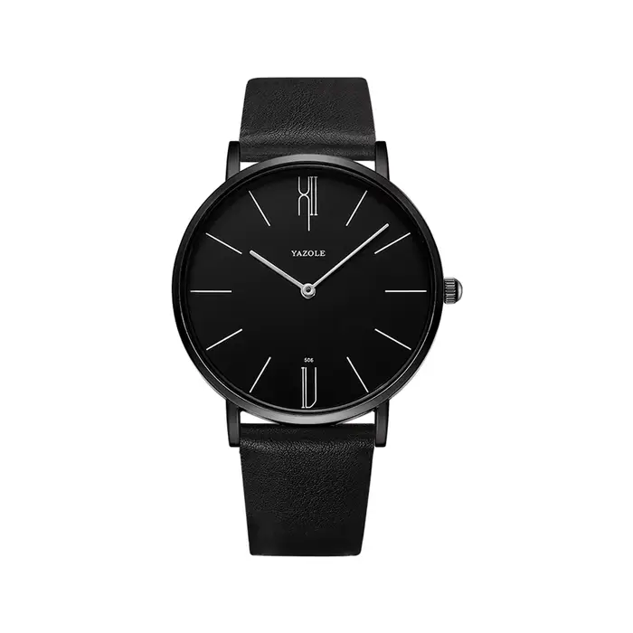 YAZOLE Top marque de luxe hommes montre en cuir Quartz montres