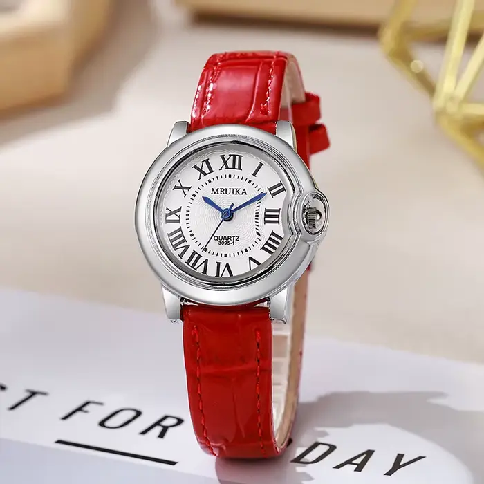 Top marque de luxe femmes atmosphère Rome cadran montres à Quartz mode dame bracelet en cuir montre-bracelet amour cadeau Relógio