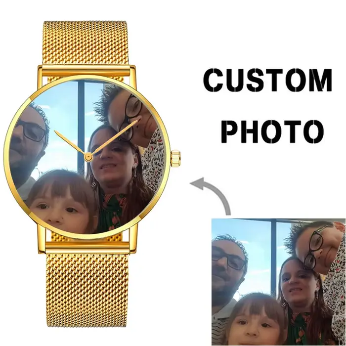 Montre Personnalisée avec Logo de Marque pour Homme et Femme