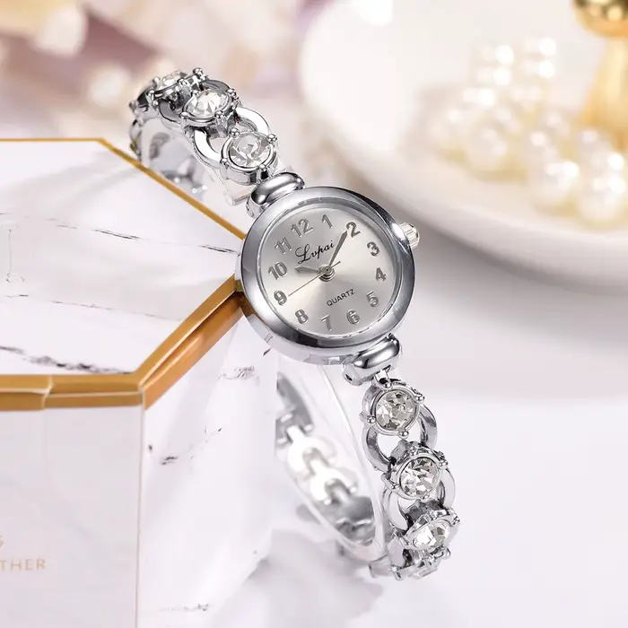 Montre-bracelet en acier inoxydable pour femme