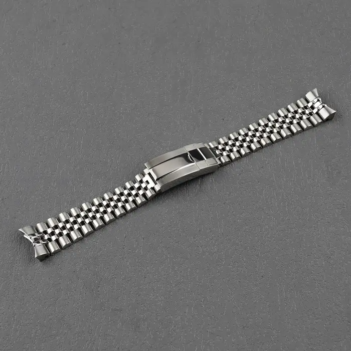 Pour Seiko 5 Sports SRPK29 31 33 35-20mm bracelet de montre en acier inoxydable à maillons solides de Style jubilé avec fermoir pliant huître par Rolamy